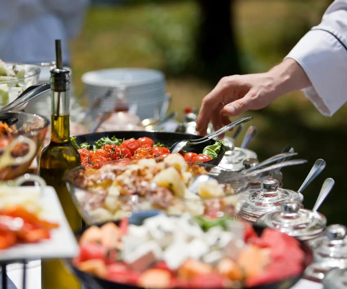 [background image] image of cooking class setting for a grocery store